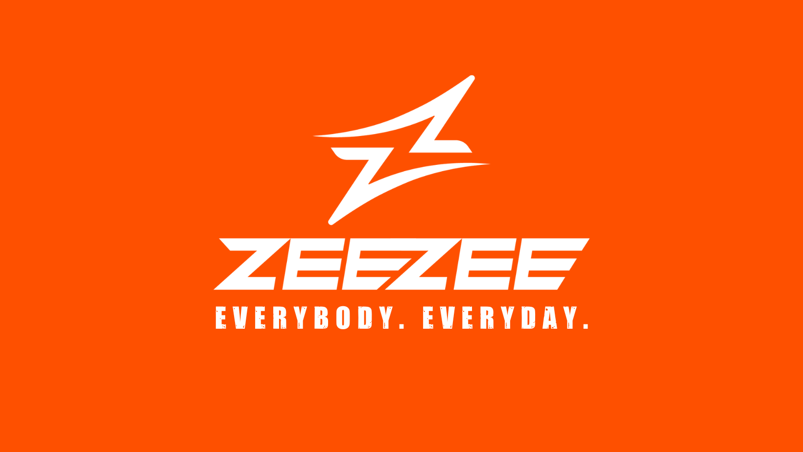 ZEEZEE Eye Wear Logo - Orange box which includes the text Everybody, Everyday 