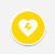 yellow icon with defibrillator symbol