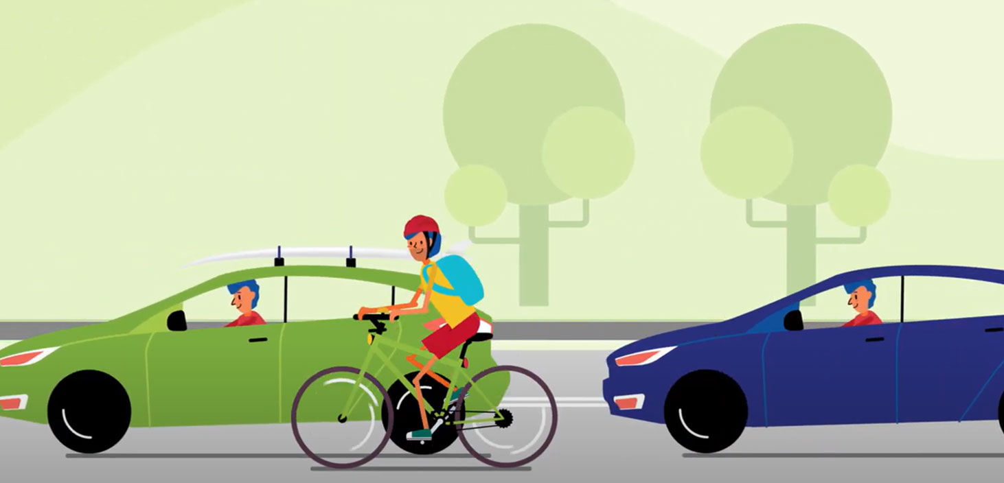 Bikes Passing Cars Northern Beaches Council