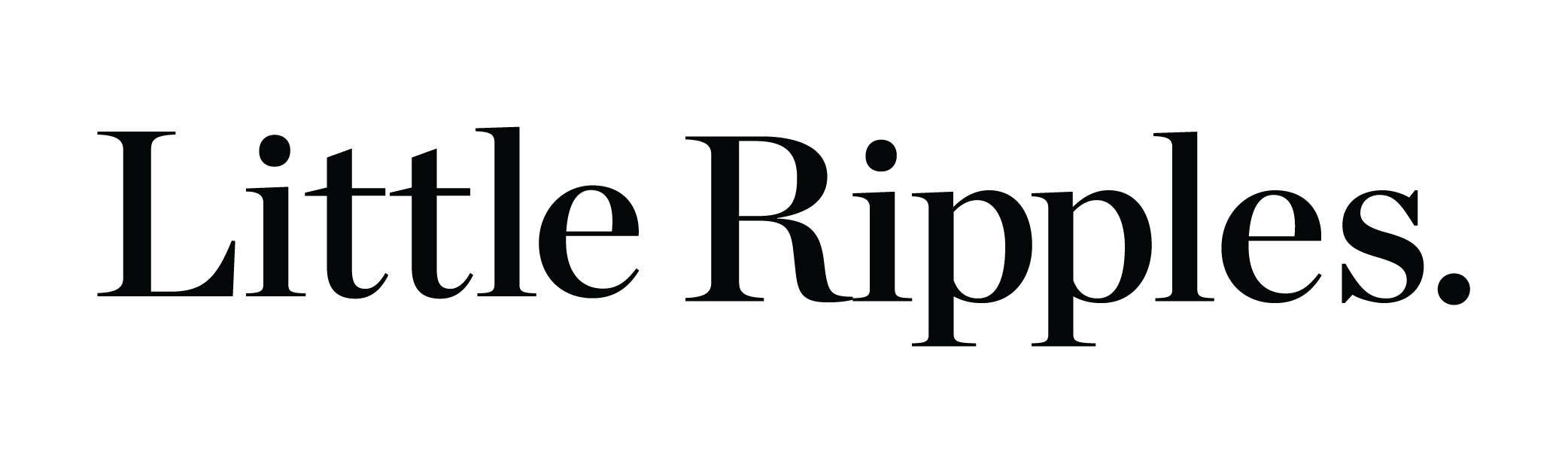 Little Ripples logo horiz Black