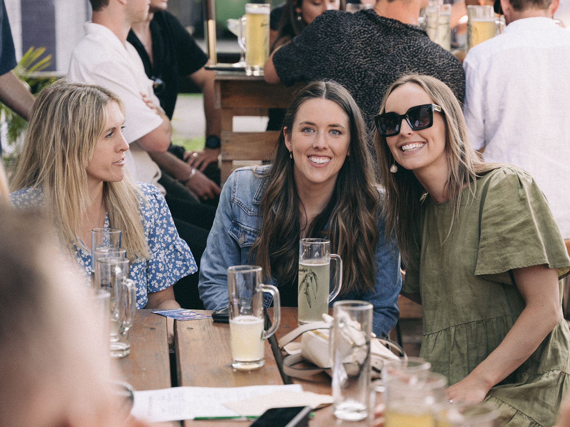 Women in Bucketty's Beer Garden