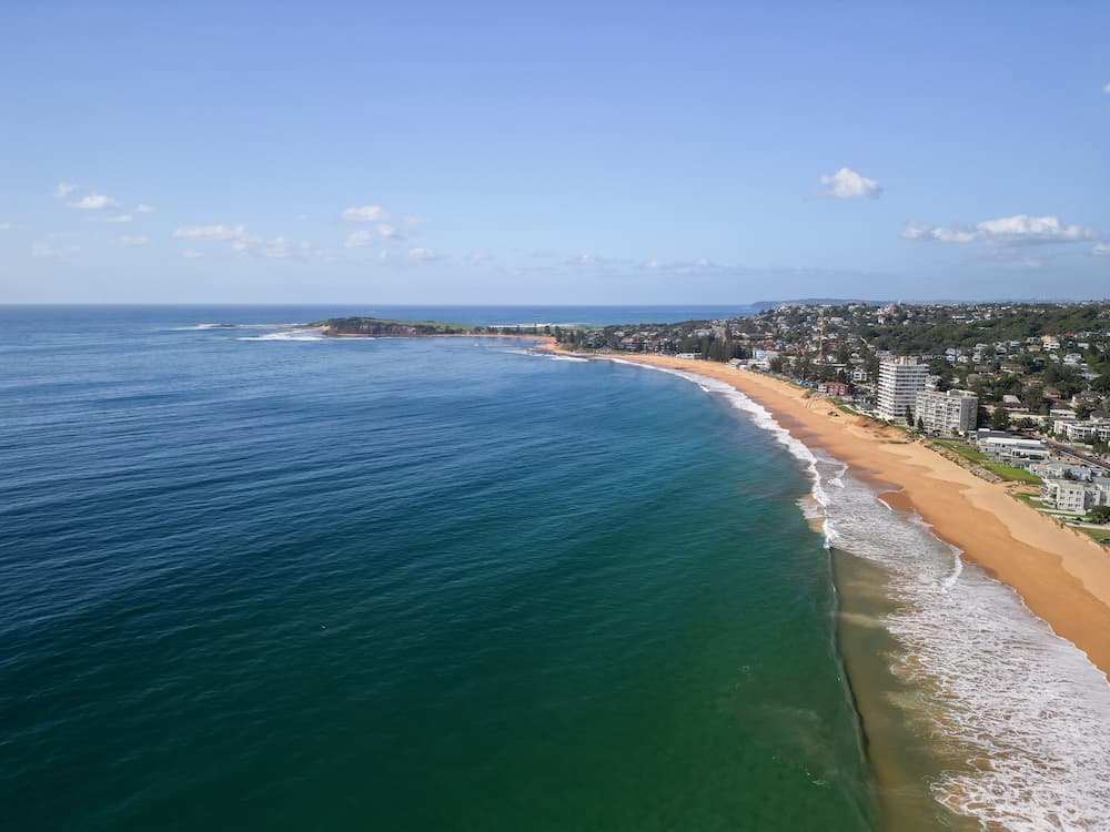 Coast line of Northern Beaches