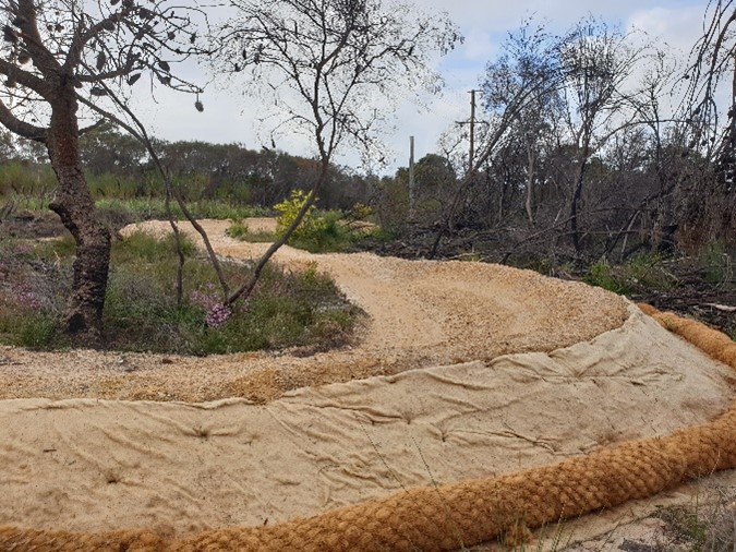 Flow section under construction