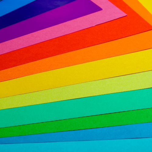 coloured paper overlapping