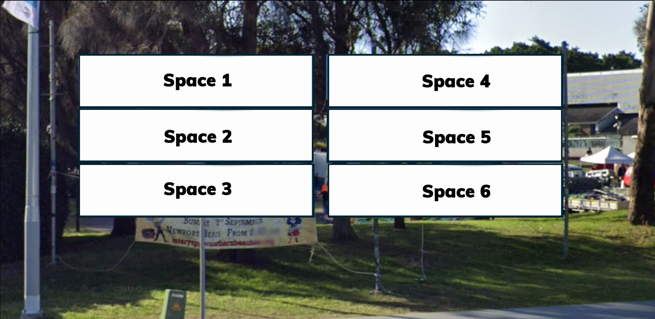 Mona Vale Village Park banner site