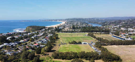 aerial view of North Narrabeen Reserve