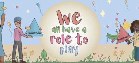 Poster of people with the description "we all have a role to play"