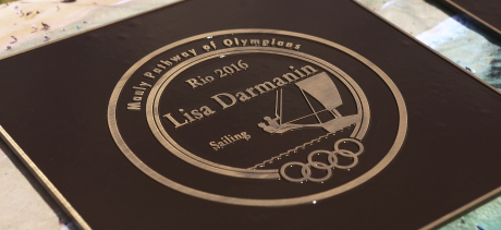 Plaque Lisa Darmanin - Pathway of Olympians
