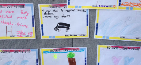 Image of children's drawings from a consultation process
