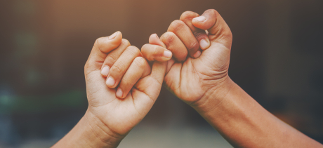 Fingers linking together
