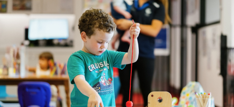 Child Playing in Creche