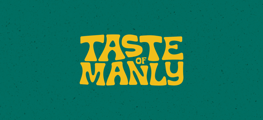 Taste logo on green banner