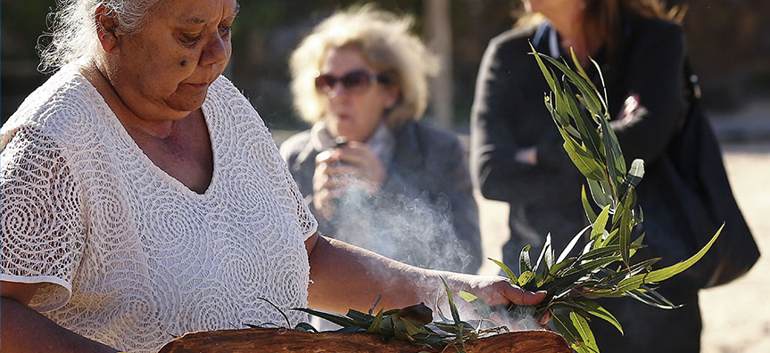 Smoking ceremony being performed