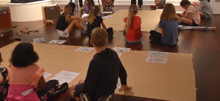 children participating in a workshop