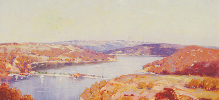A0002 Jackson, James Ranalph - Middle Harbour from Manly Heights