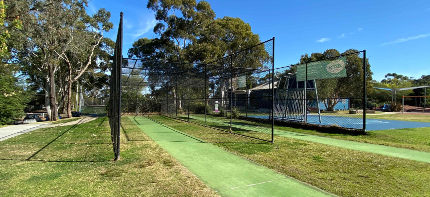 Cricket nets with astro turf