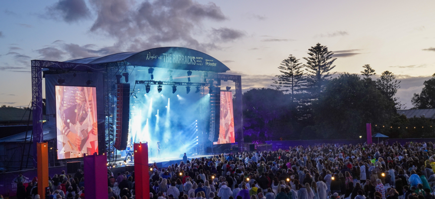 Night at the Barracks stage