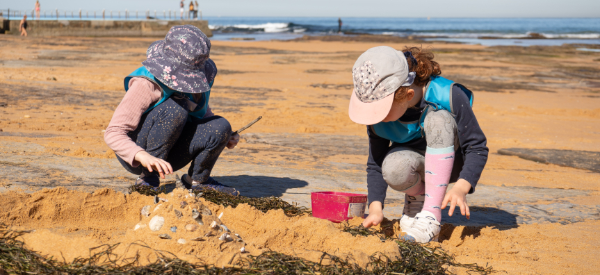 Children at beach