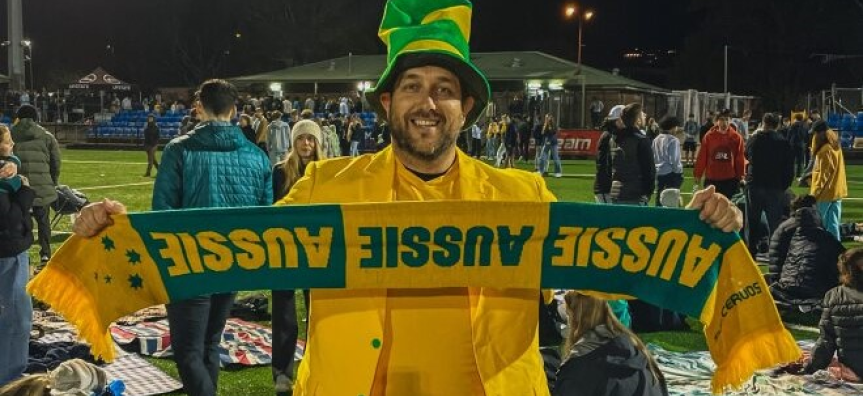 One of the many matildas fans