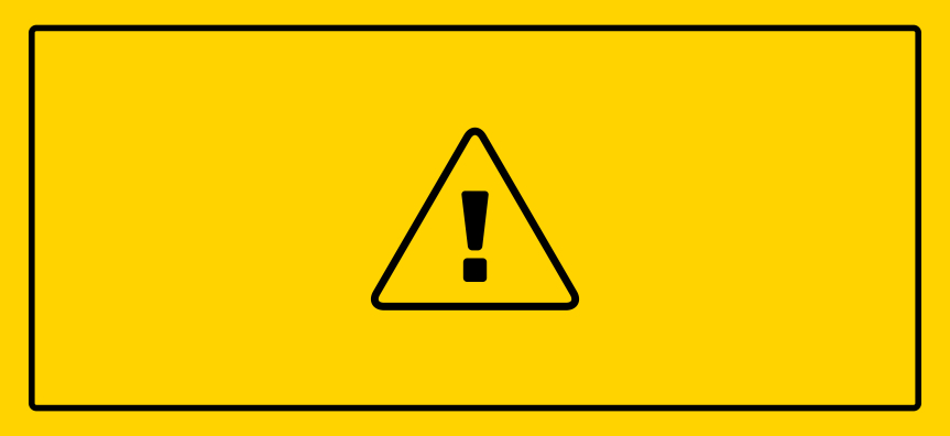 hazard symbol on yellow background