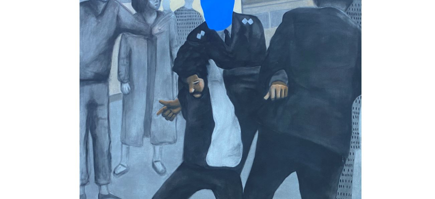 Barnaby Hancock, Riot & Repeat, painting (NBSC Balgowlah Boys)