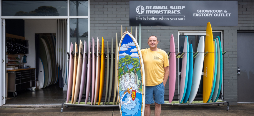 Global Surf Industries in Brookvale – Photo by Katherine Griffiths 