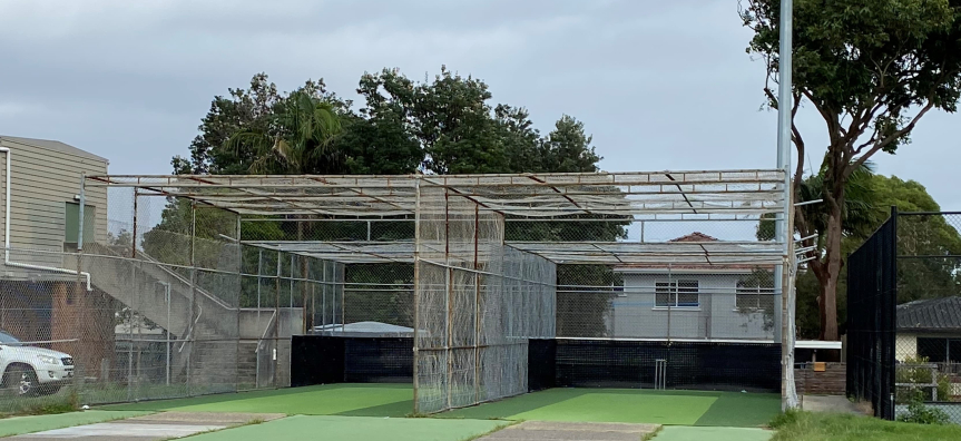 Two cricket nets 