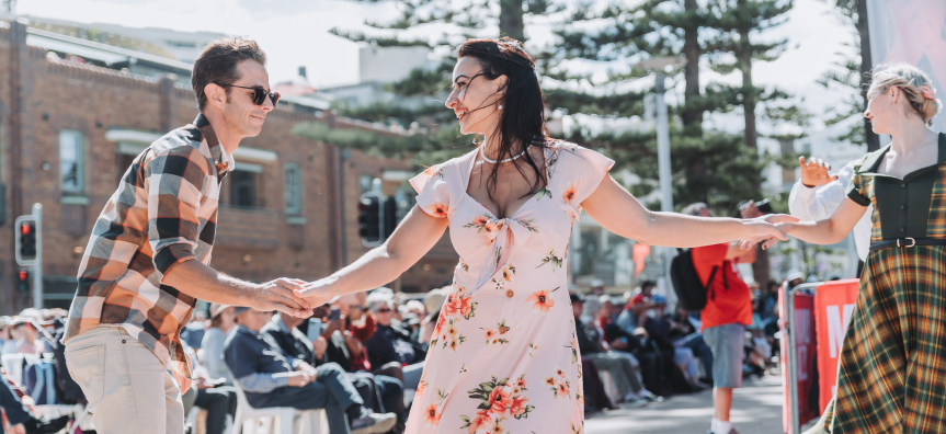 People dancing at Manly Jazz