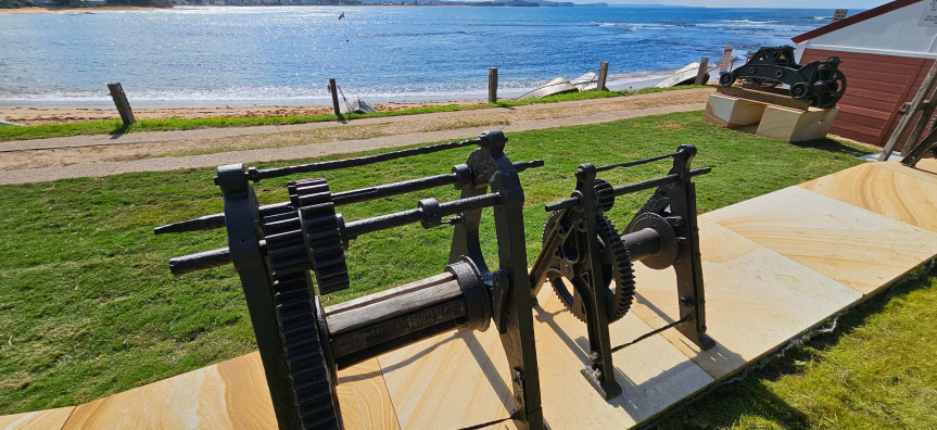 Fishermans Beach restored winches