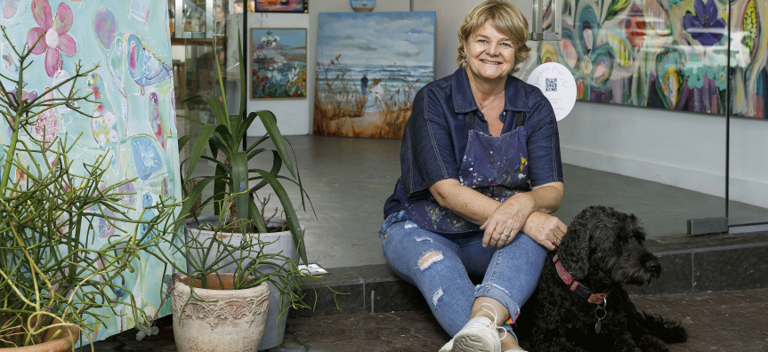 Georgina Hart at her Seaforth studio