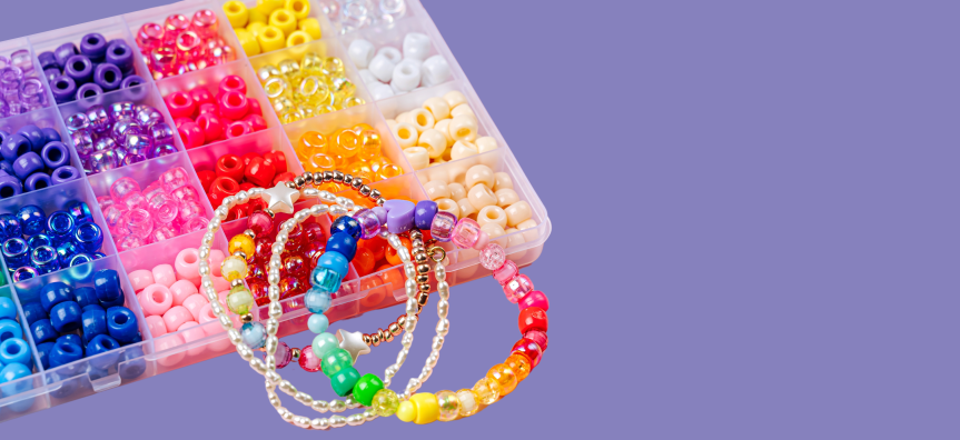 beads and a bead bracelets