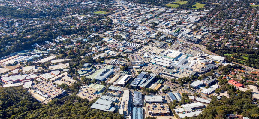 Ariel photograph of Brookvale