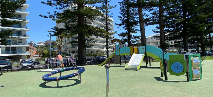 playground on beachfront manly