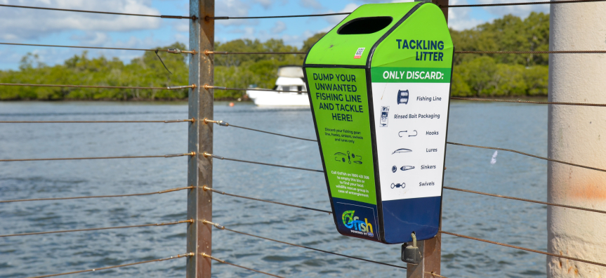 New Tangle bins located at favourite fishing spots across the Northern Beaches