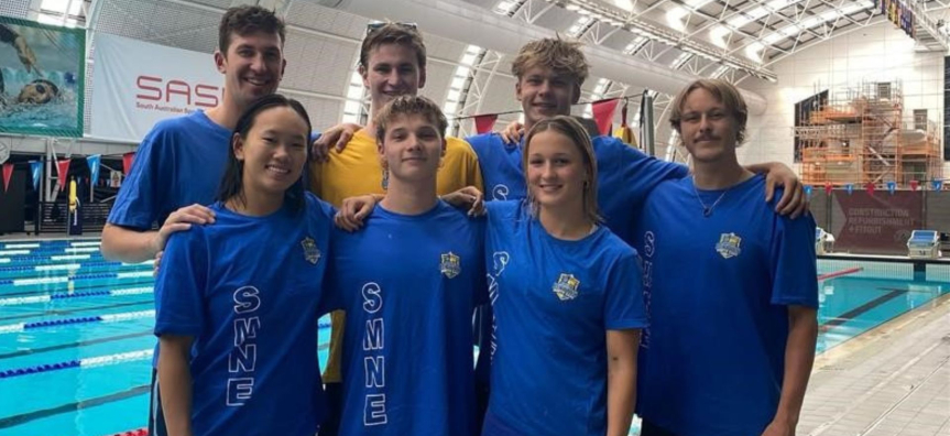 Members of Manly Swim team at SA CHamps