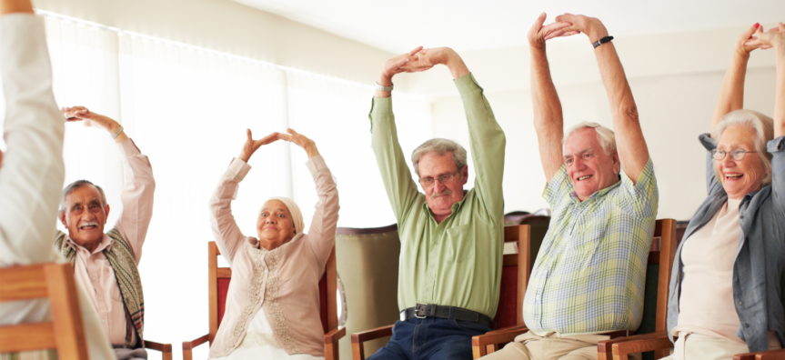 Seniors dancing