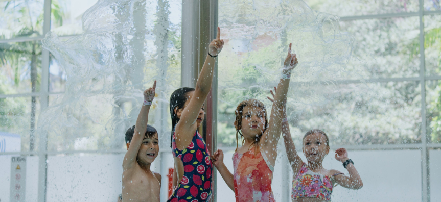 Kids Playing in Fun and Splash