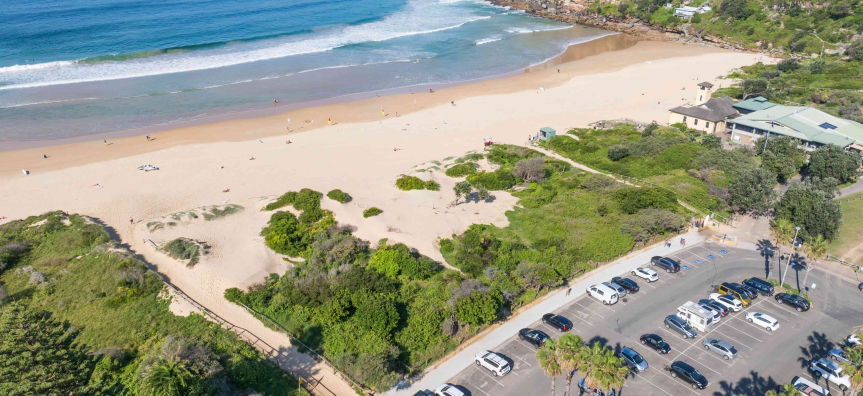 Freshwater Beach sand dunes