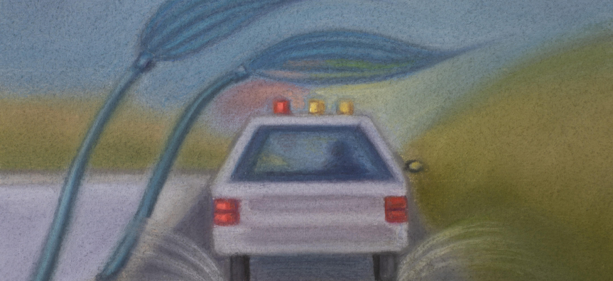 Lucy O'Doherty, Car in Blue Storm