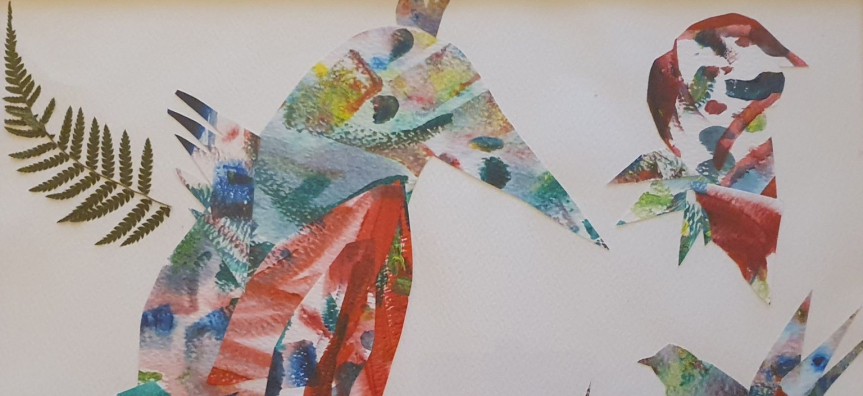 An image of a Fantasy Birds collage.