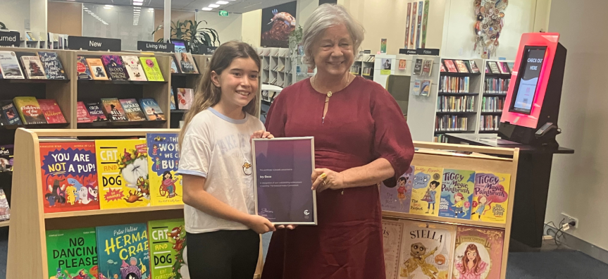 Ivy D and Mayor Heins