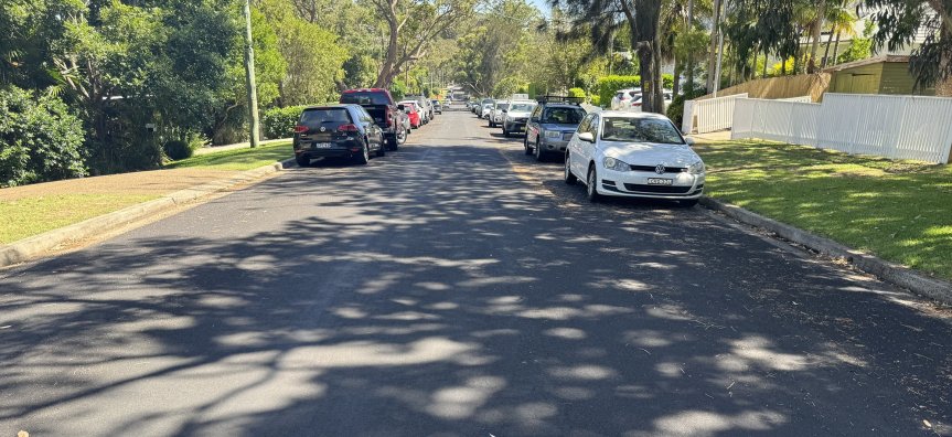Renewed road on the Northern Beaches