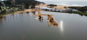 Sand removal at Narrabeen Lagoon 