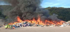 landfill fire