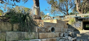The completed works at Willandra Road Bridge, Cromer 