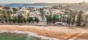 Arial view on Manly