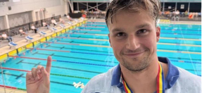 Member of Manly Swim team at SA CHamps