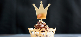 Cupcake with a crown