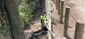 Retaining wall Scotland Island