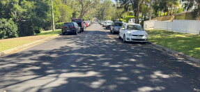 Renewed road on the Northern Beaches